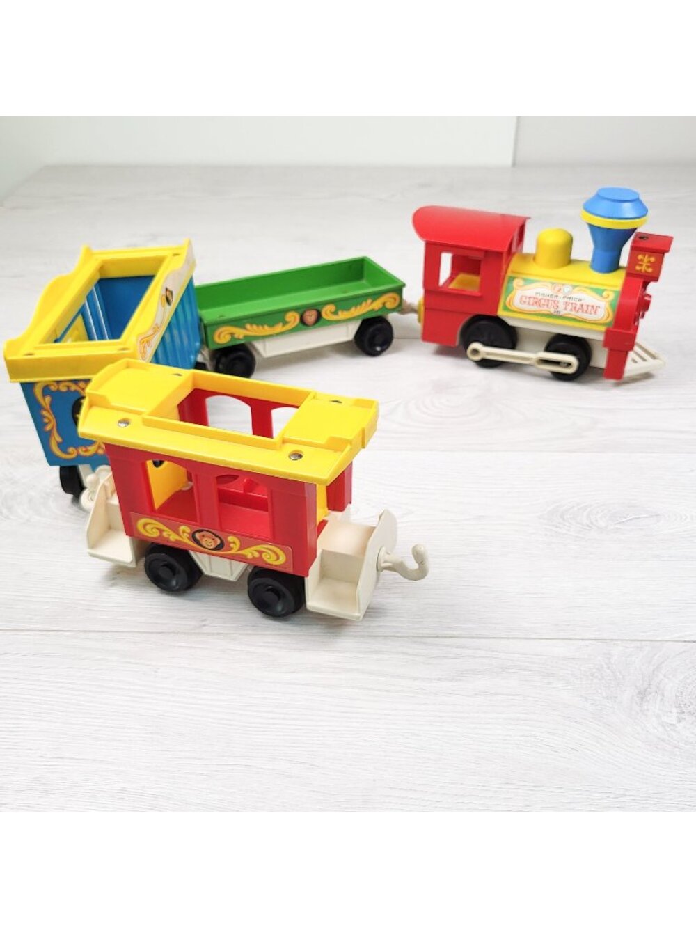 Vintage 1973 Fisher-Price Little People Play Family Circus Train